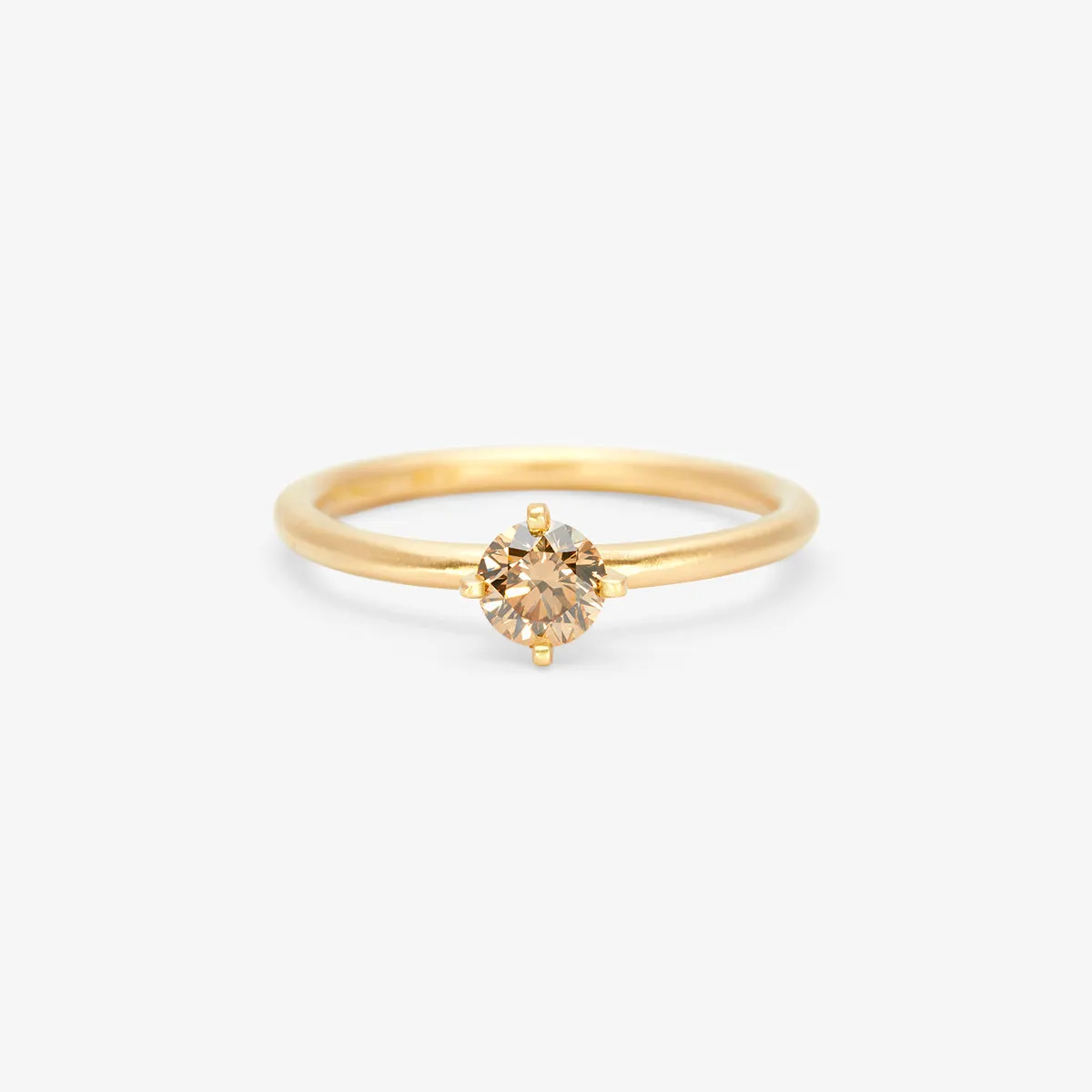 4.5mm Brown Diamond Noble Ring | R11705BR