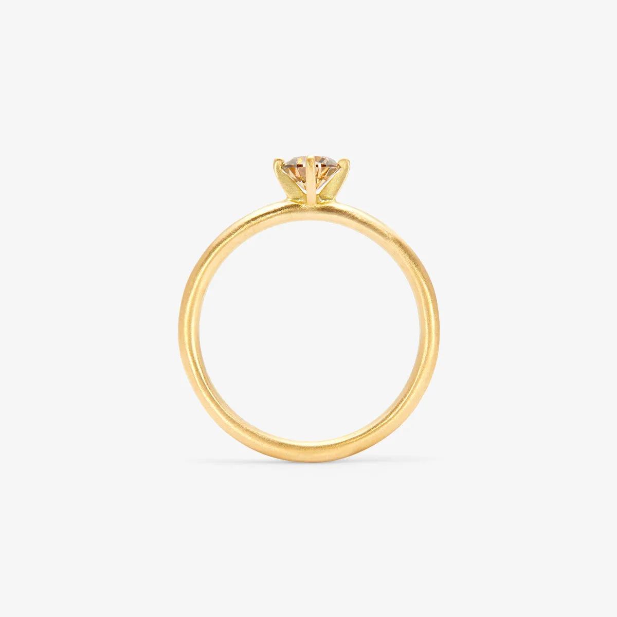 4.5mm Brown Diamond Noble Ring | R11705BR