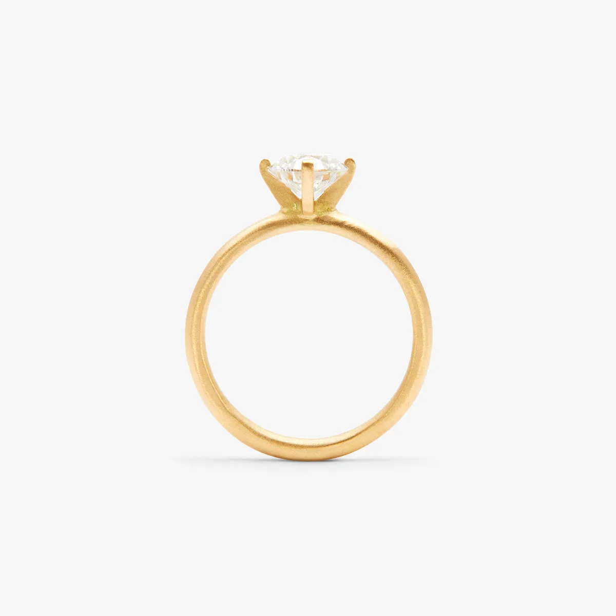 6.3mm White Diamond Noble Ring | R11708W