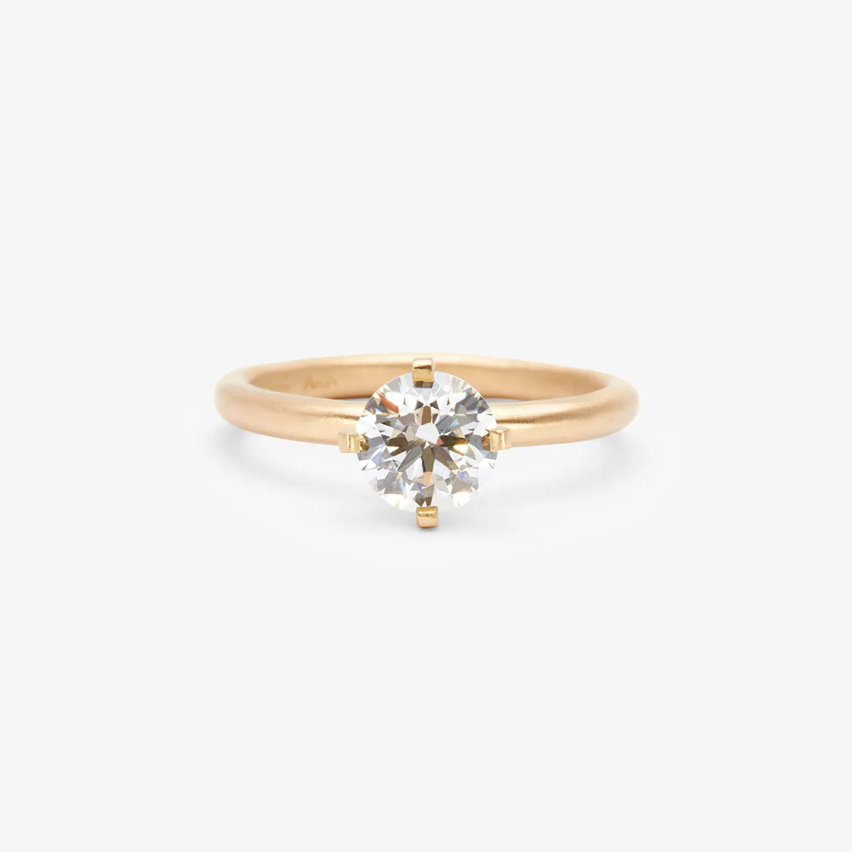 6.3mm White Diamond Noble Ring | R11708W