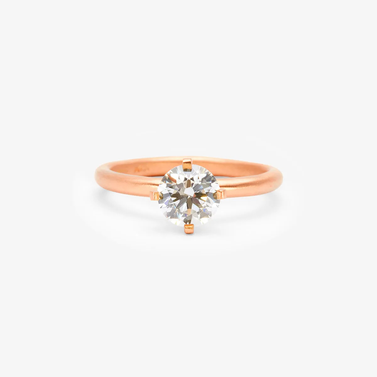 6.3mm White Diamond Noble Ring | R11708W