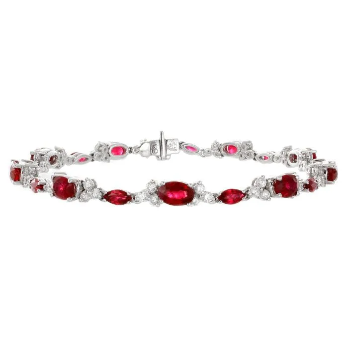 6F0319AWLBDR004 18KT Ruby Bracelet