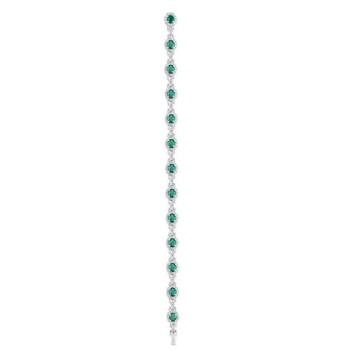 6F065174AWLBDE 18KT Emerald Bracelet