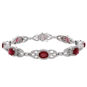 6F606443AWLBDR 18KT Ruby Bracelet