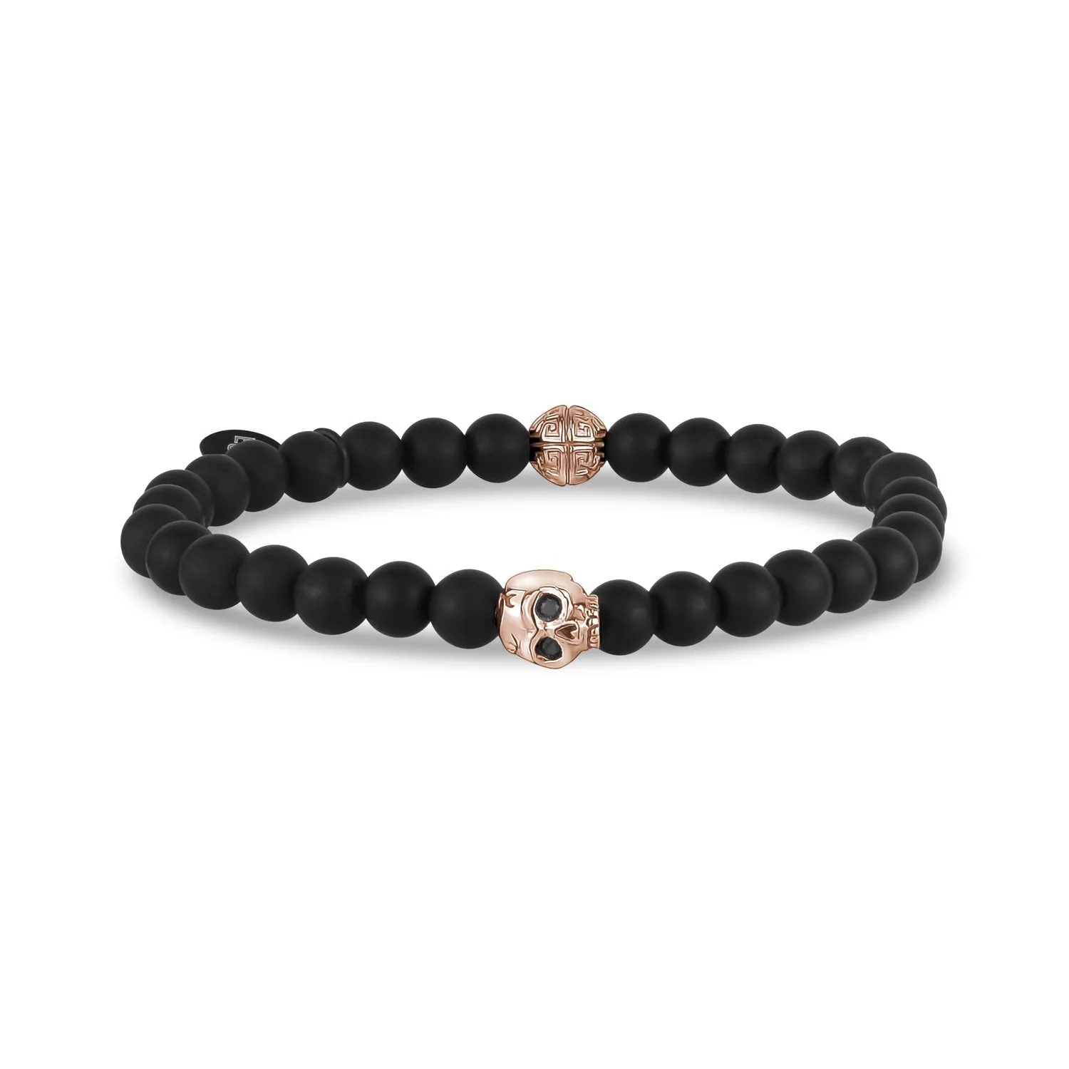 6mm Skull Head Stretch Bead Bracelet
