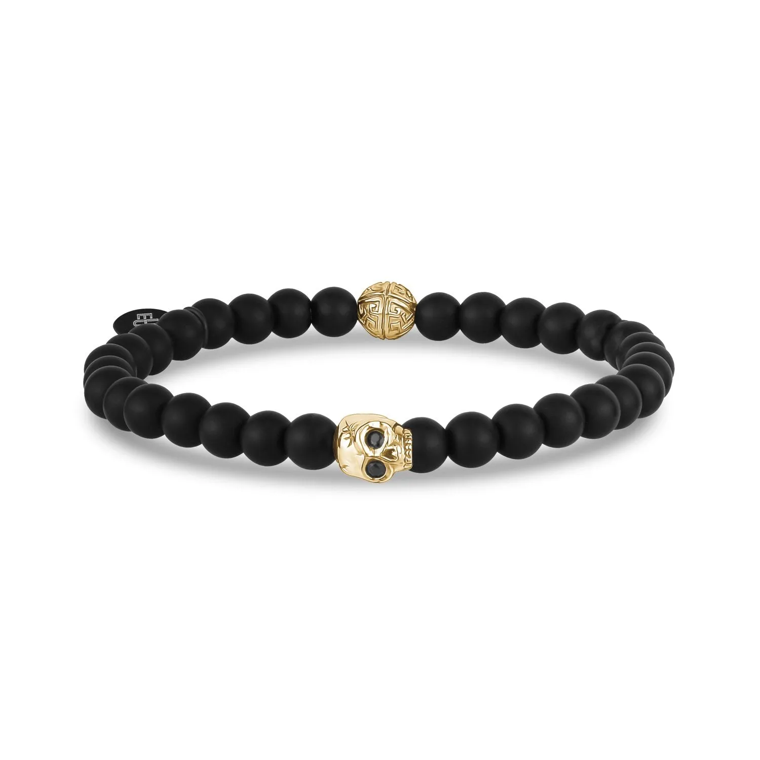 6mm Skull Head Stretch Bead Bracelet