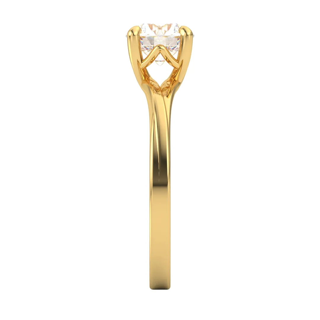 Alicia AC065D14K - Anillo de Compromiso Oro 14k