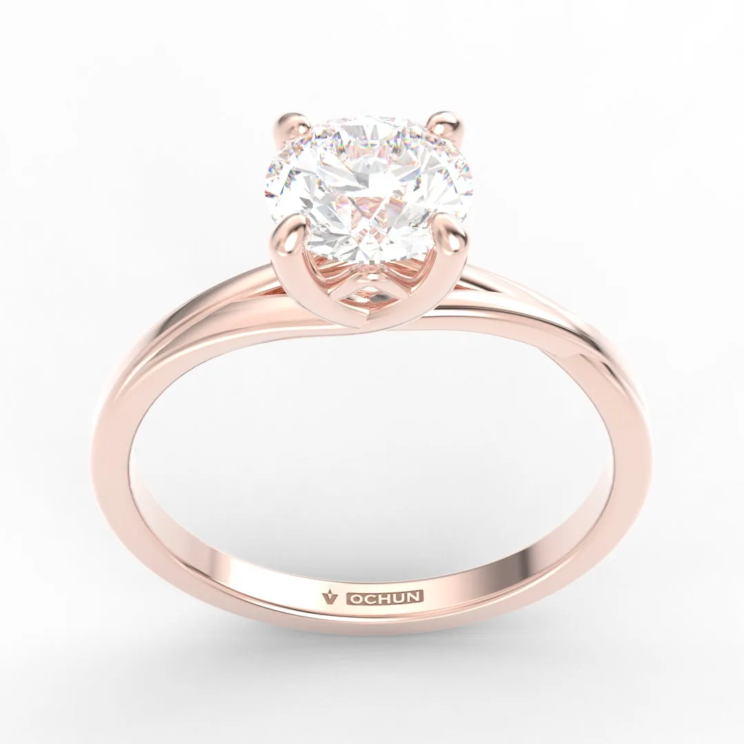 Alicia AC065D14K - Anillo de Compromiso Oro 14k