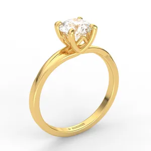 Alicia AC065D14K - Anillo de Compromiso Oro 14k