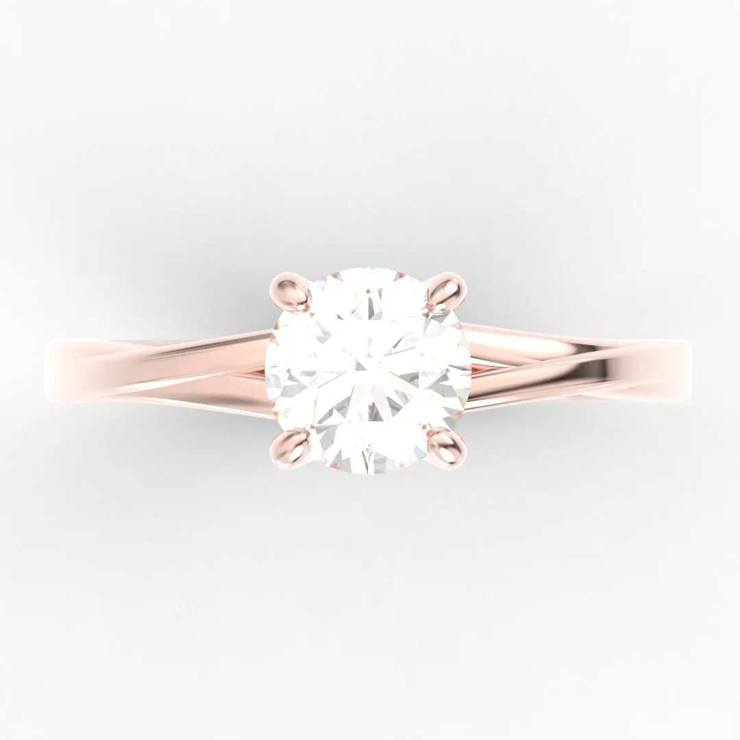 Alicia AC065D14K - Anillo de Compromiso Oro 14k
