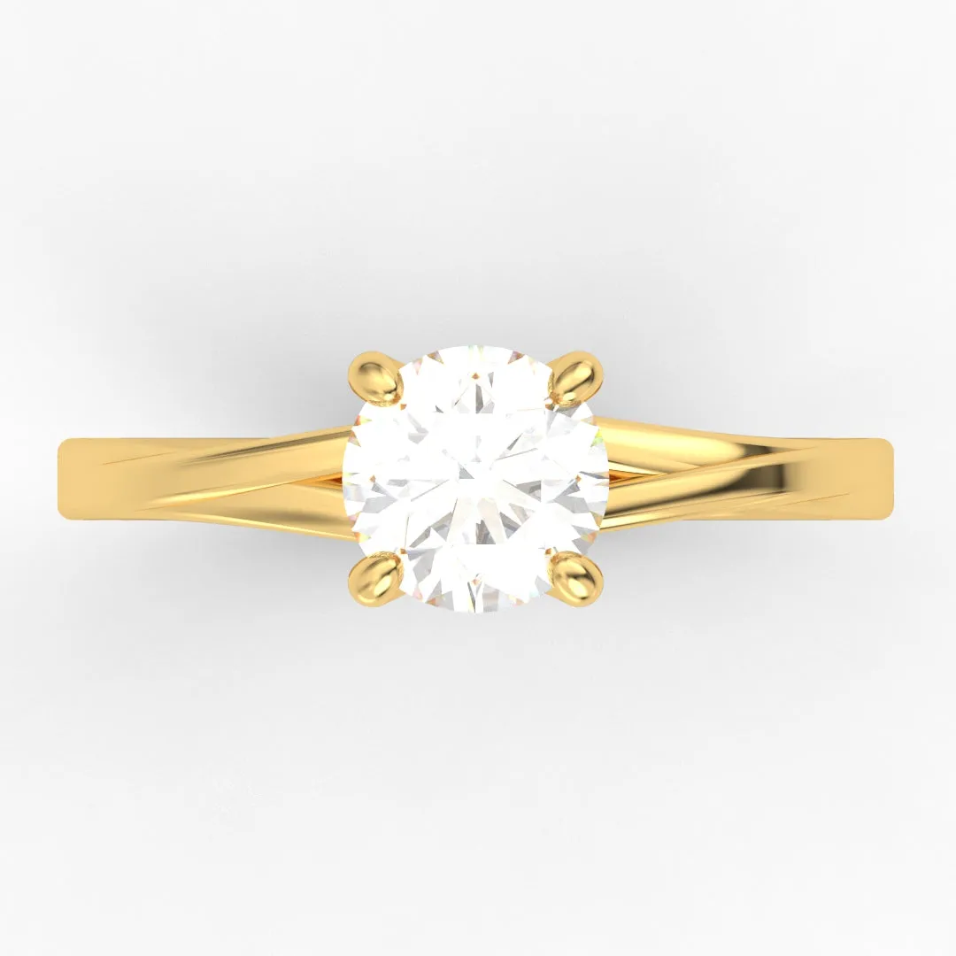 Alicia AC065D14K - Anillo de Compromiso Oro 14k