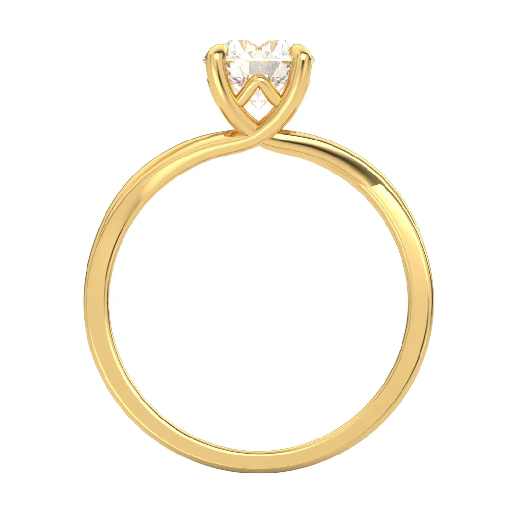 Alicia AC065D14K - Anillo de Compromiso Oro 14k