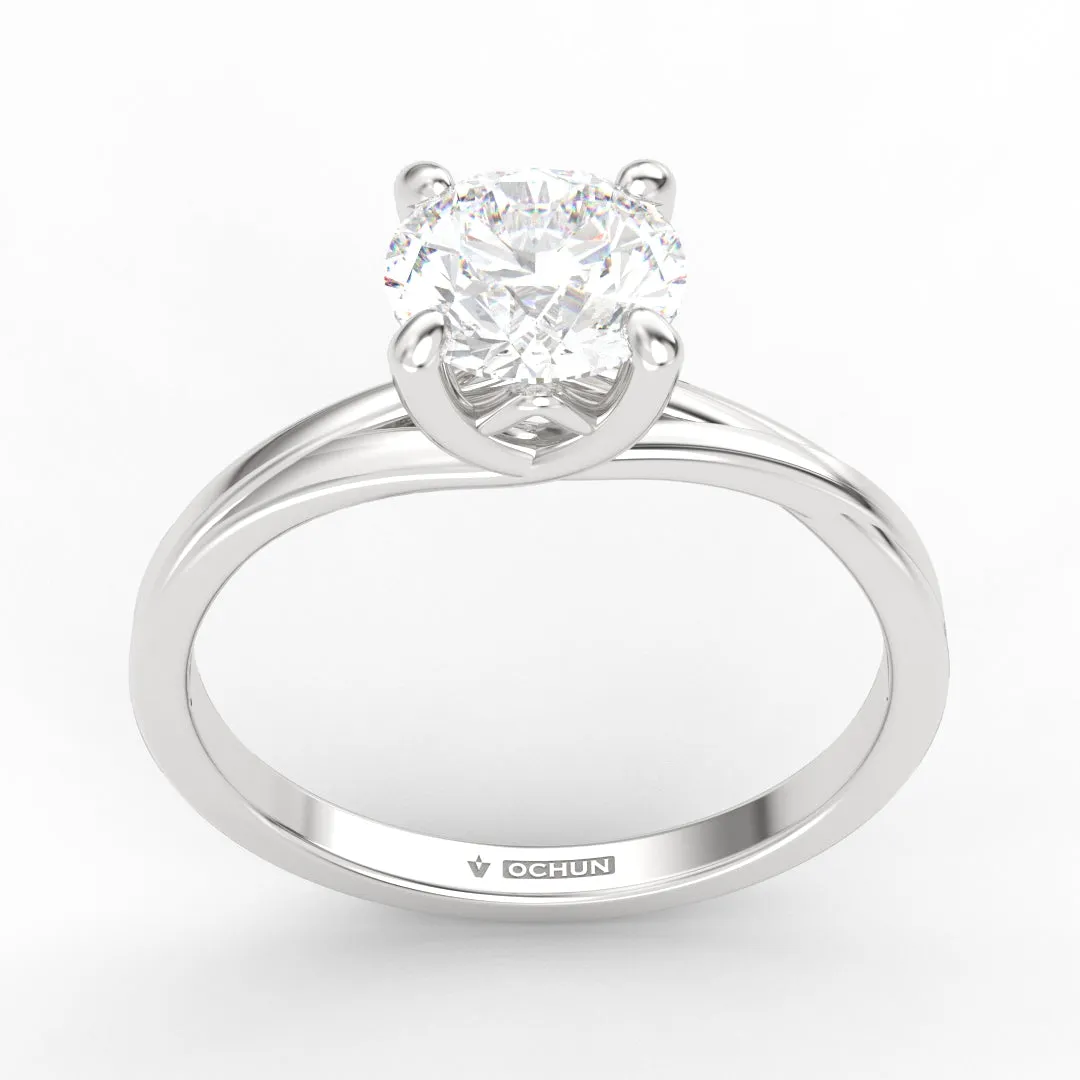 Alicia AC065D14K - Anillo de Compromiso Oro 14k