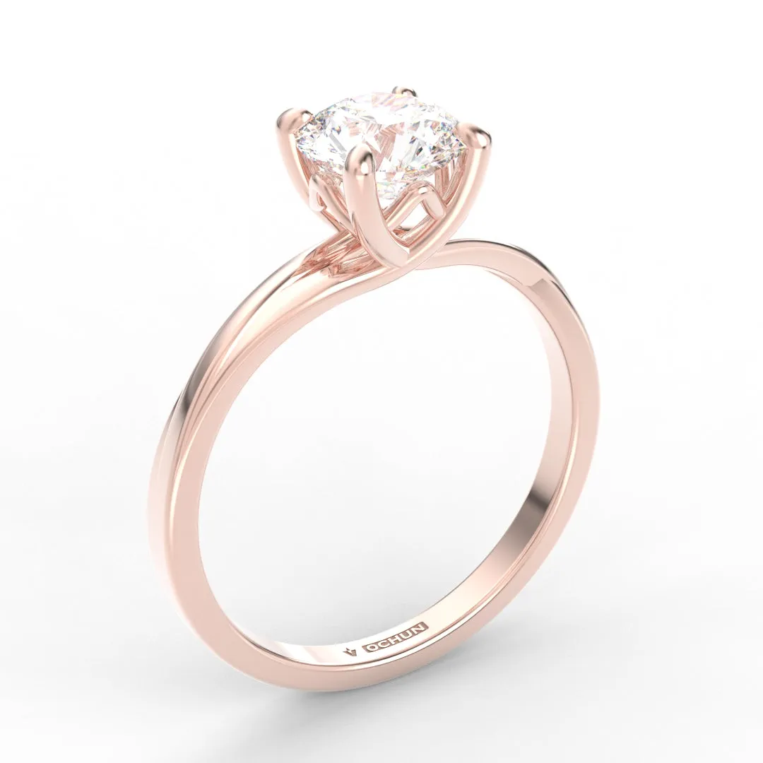 Alicia AC065D14K - Anillo de Compromiso Oro 14k
