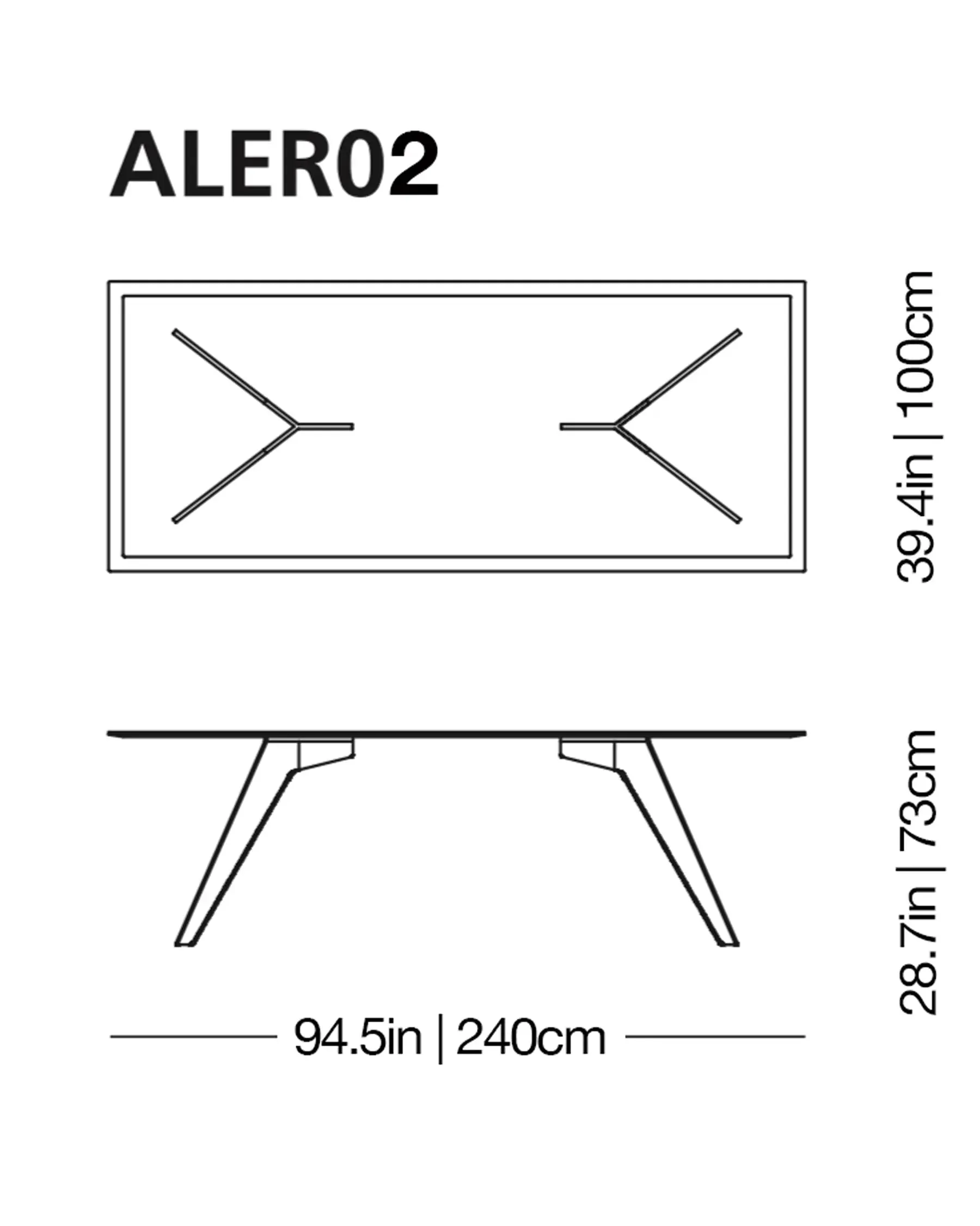 Alister Glass Dining Table