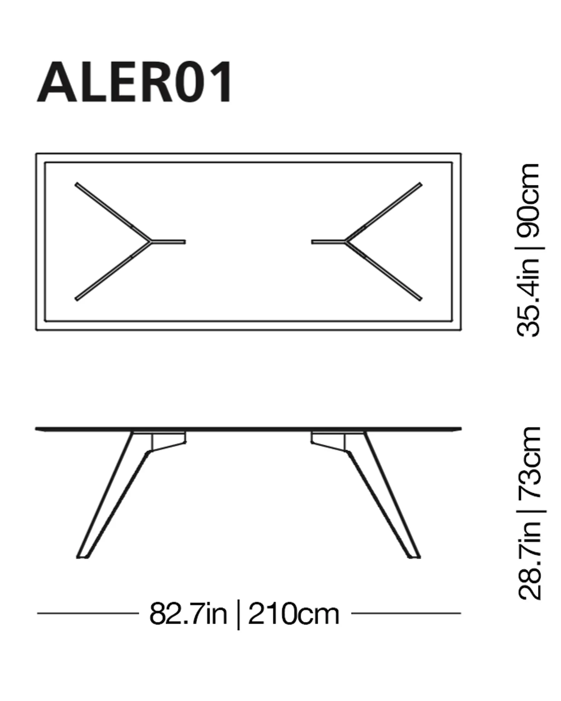 Alister Glass Dining Table