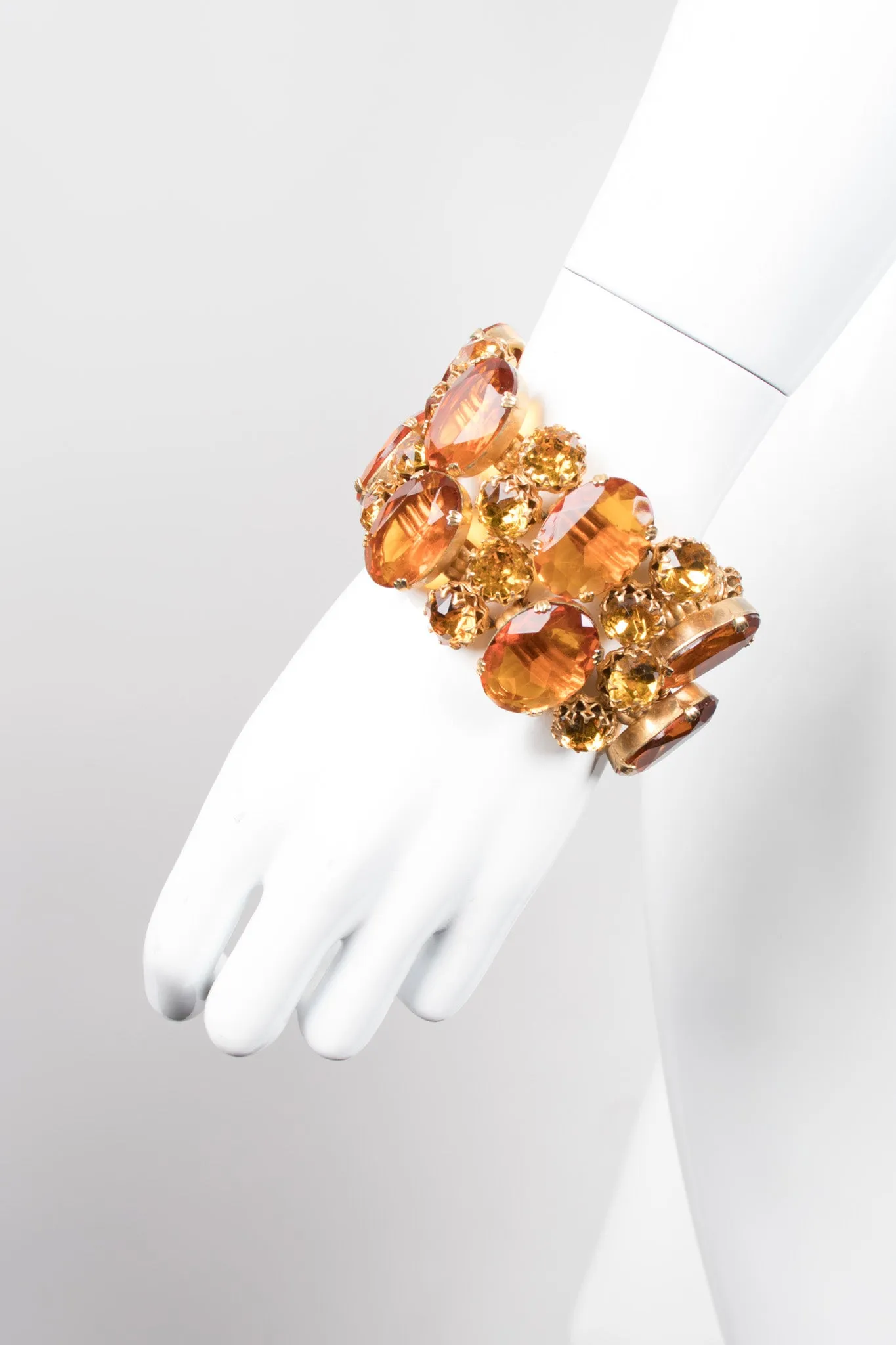 Amber Jeweled Bracelet