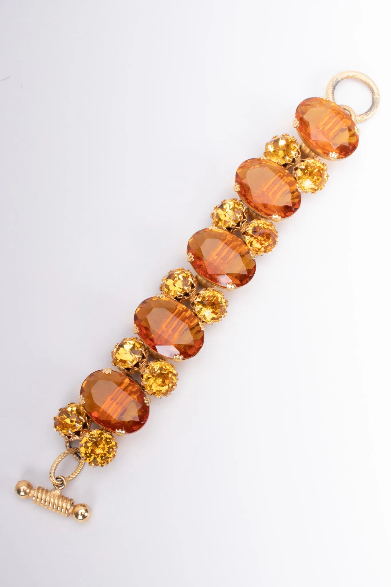 Amber Jeweled Bracelet