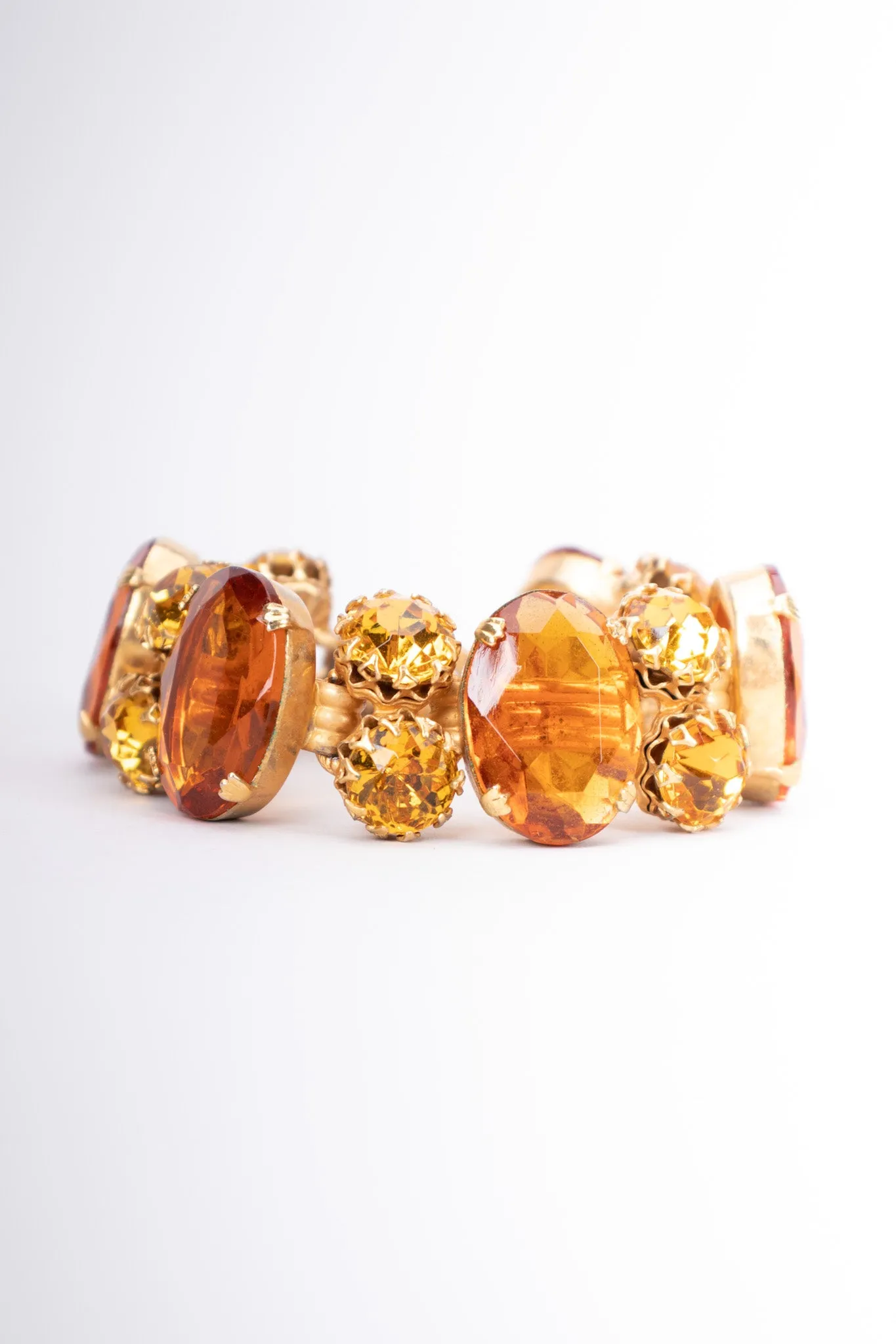 Amber Jeweled Bracelet
