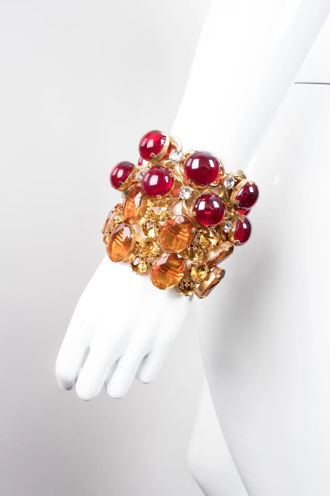 Amber Jeweled Bracelet