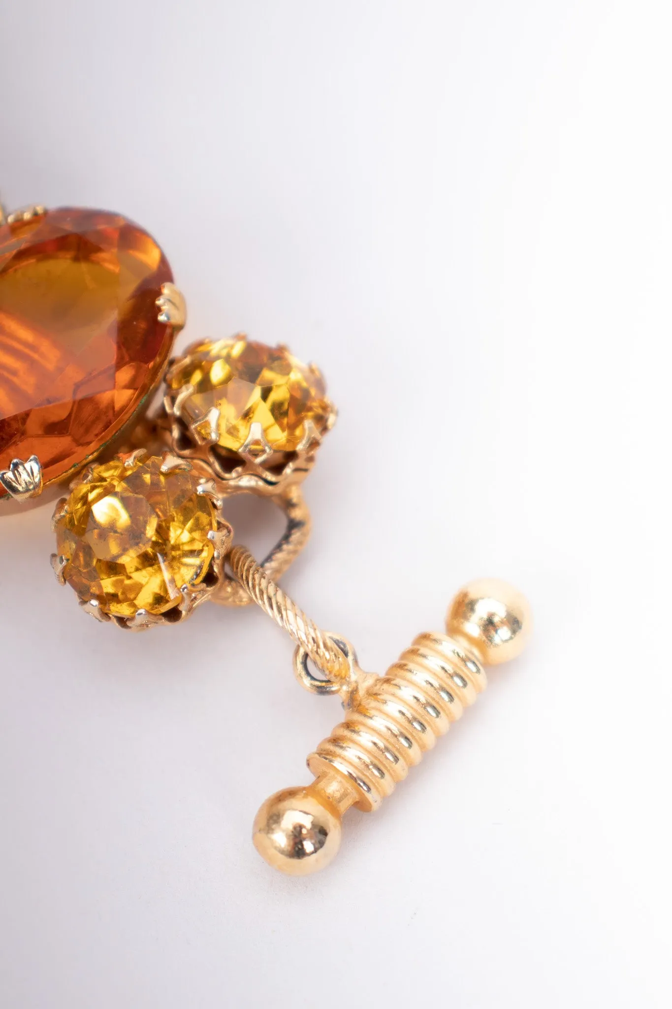 Amber Jeweled Bracelet