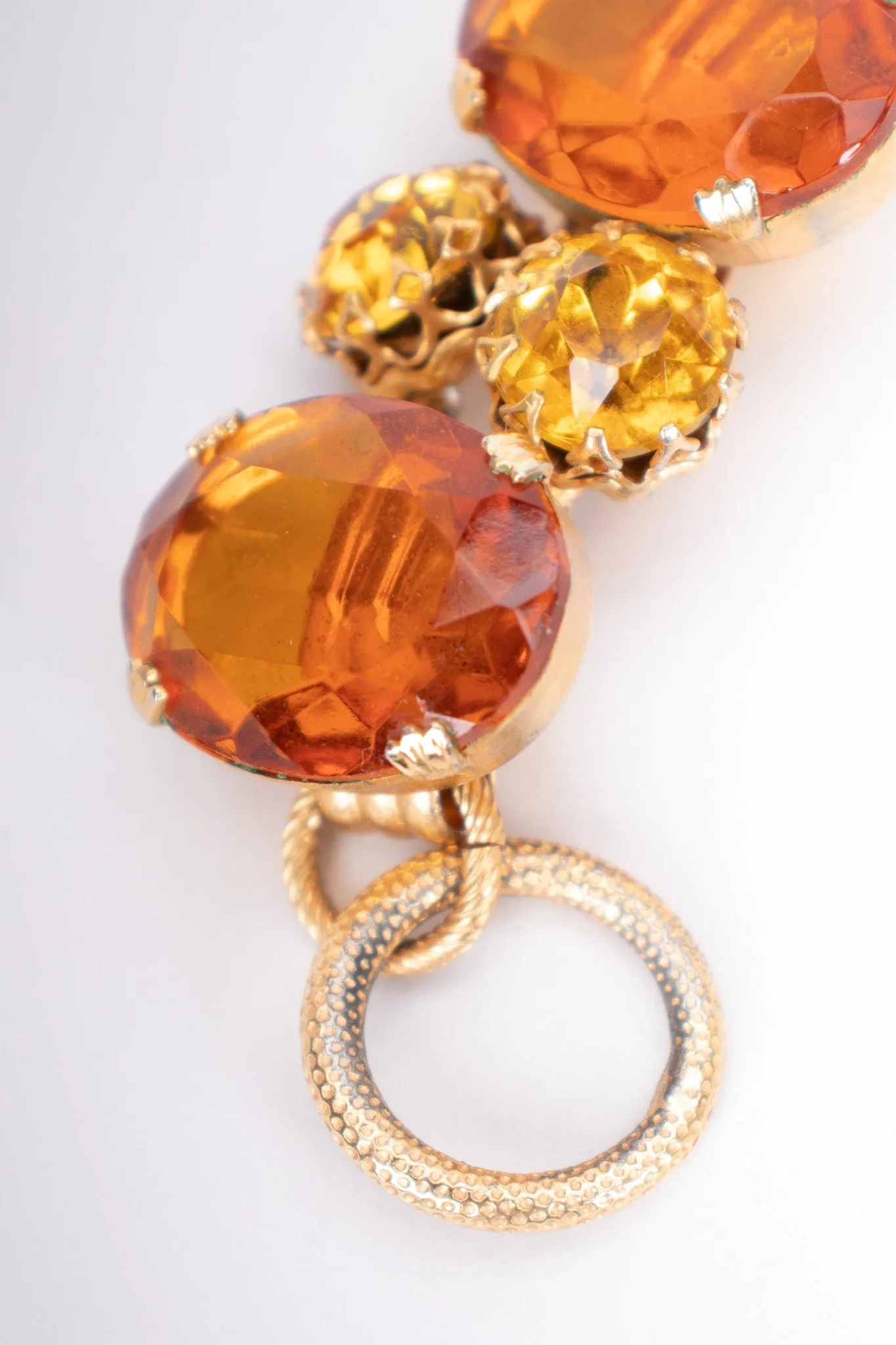 Amber Jeweled Bracelet