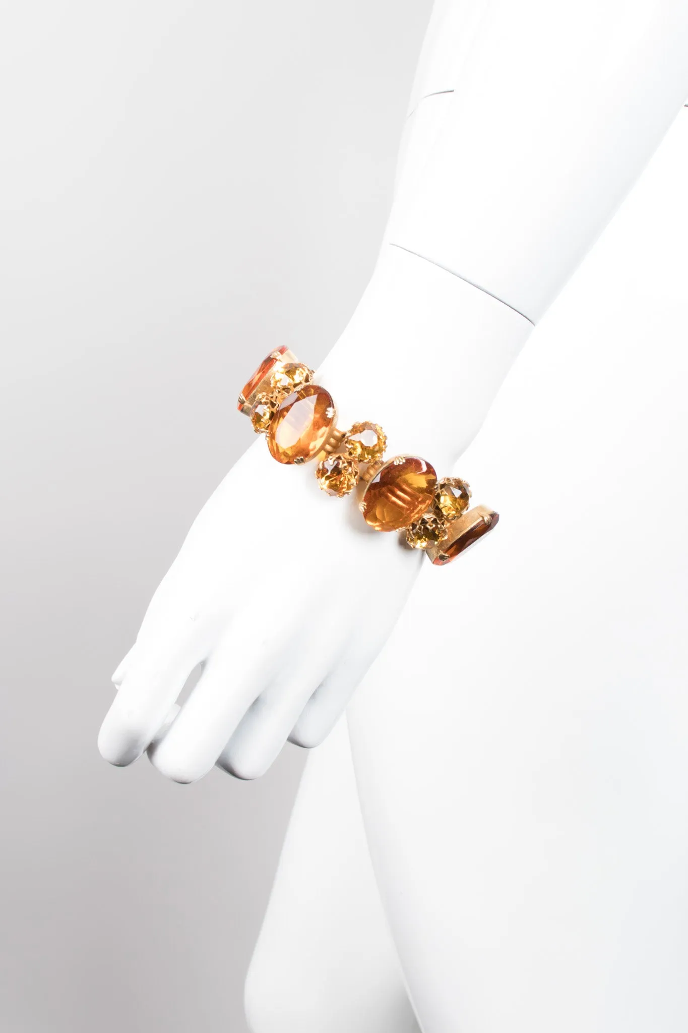Amber Jeweled Bracelet