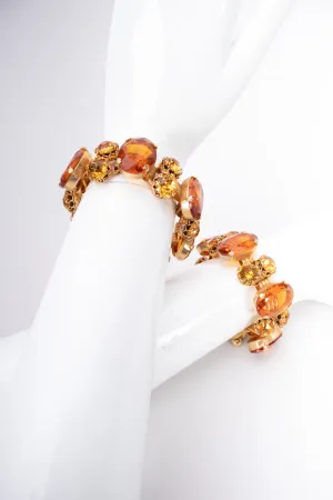 Amber Jeweled Bracelet
