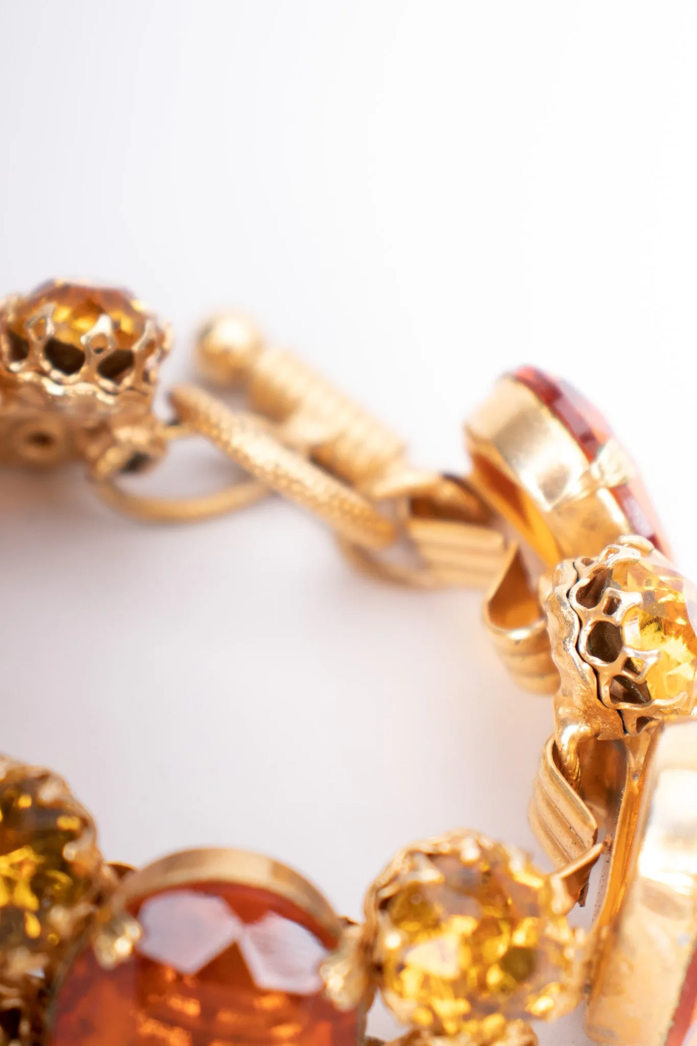 Amber Jeweled Bracelet