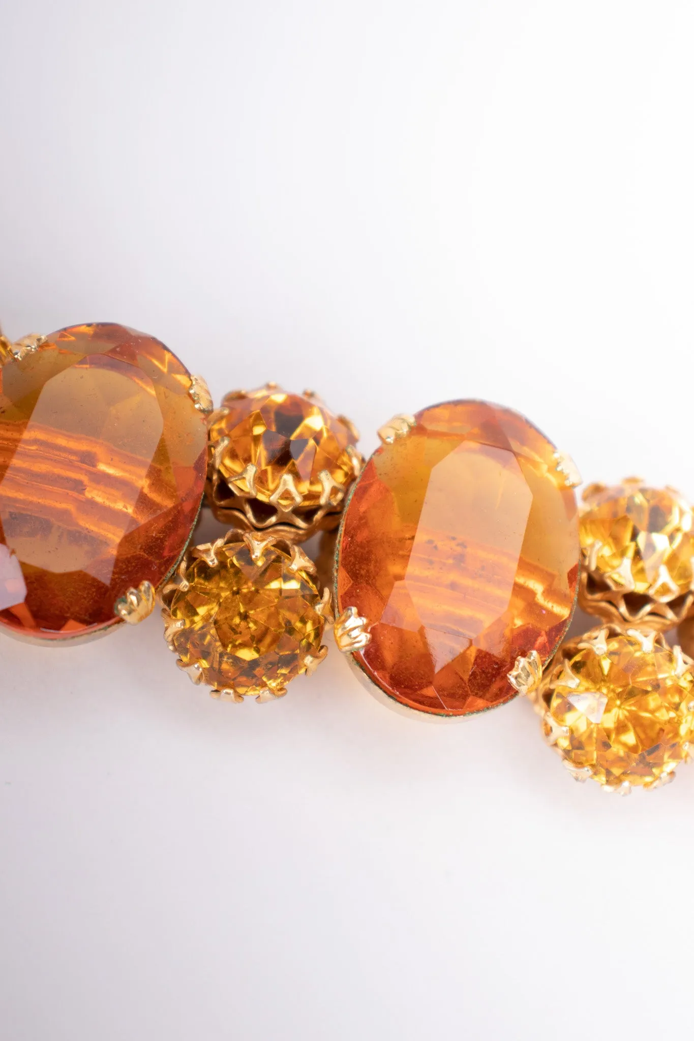 Amber Jeweled Bracelet