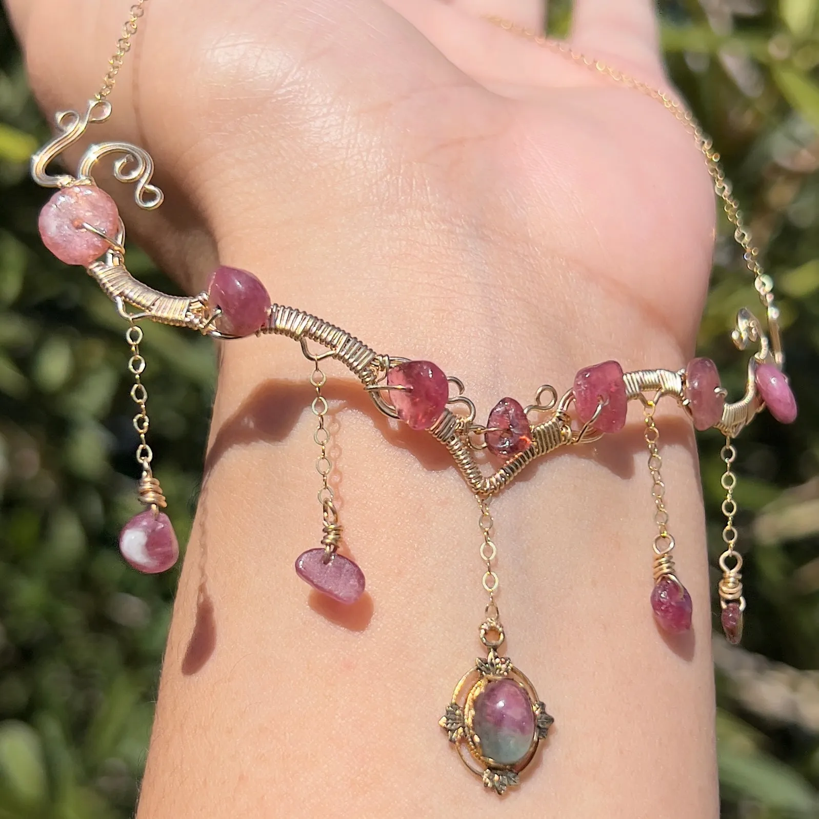 Astraea in Pink Tourmaline 14KGF ✵