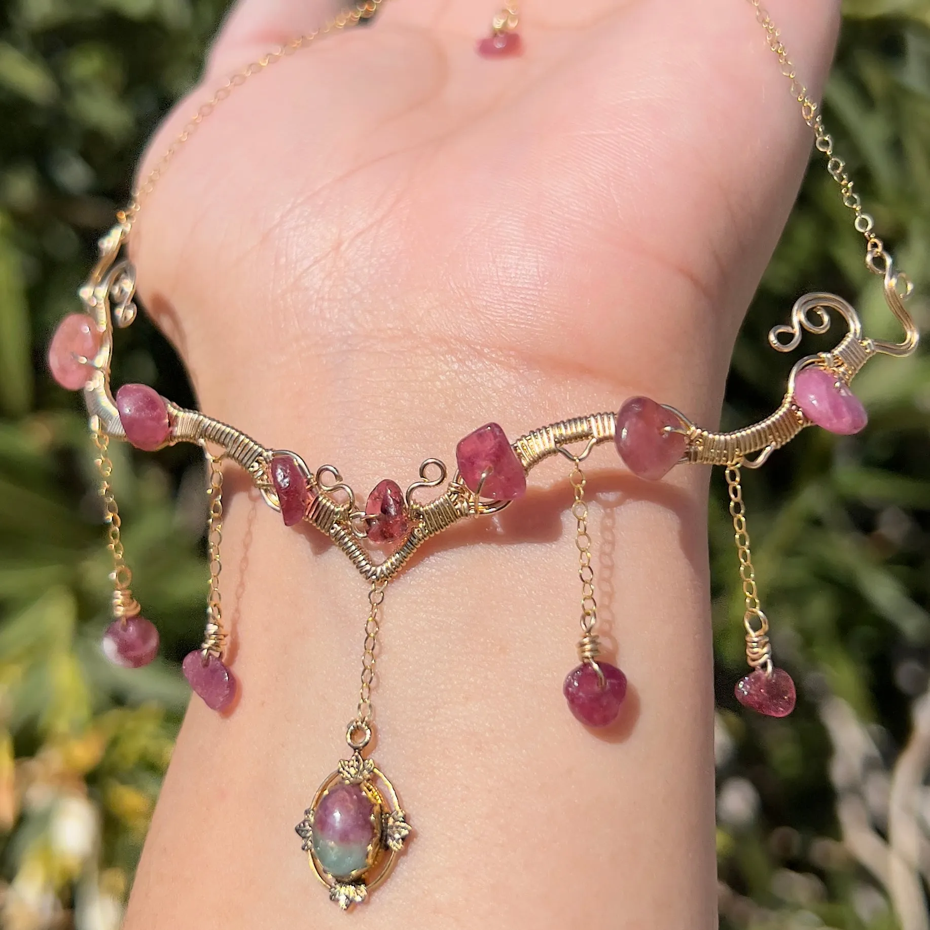 Astraea in Pink Tourmaline 14KGF ✵