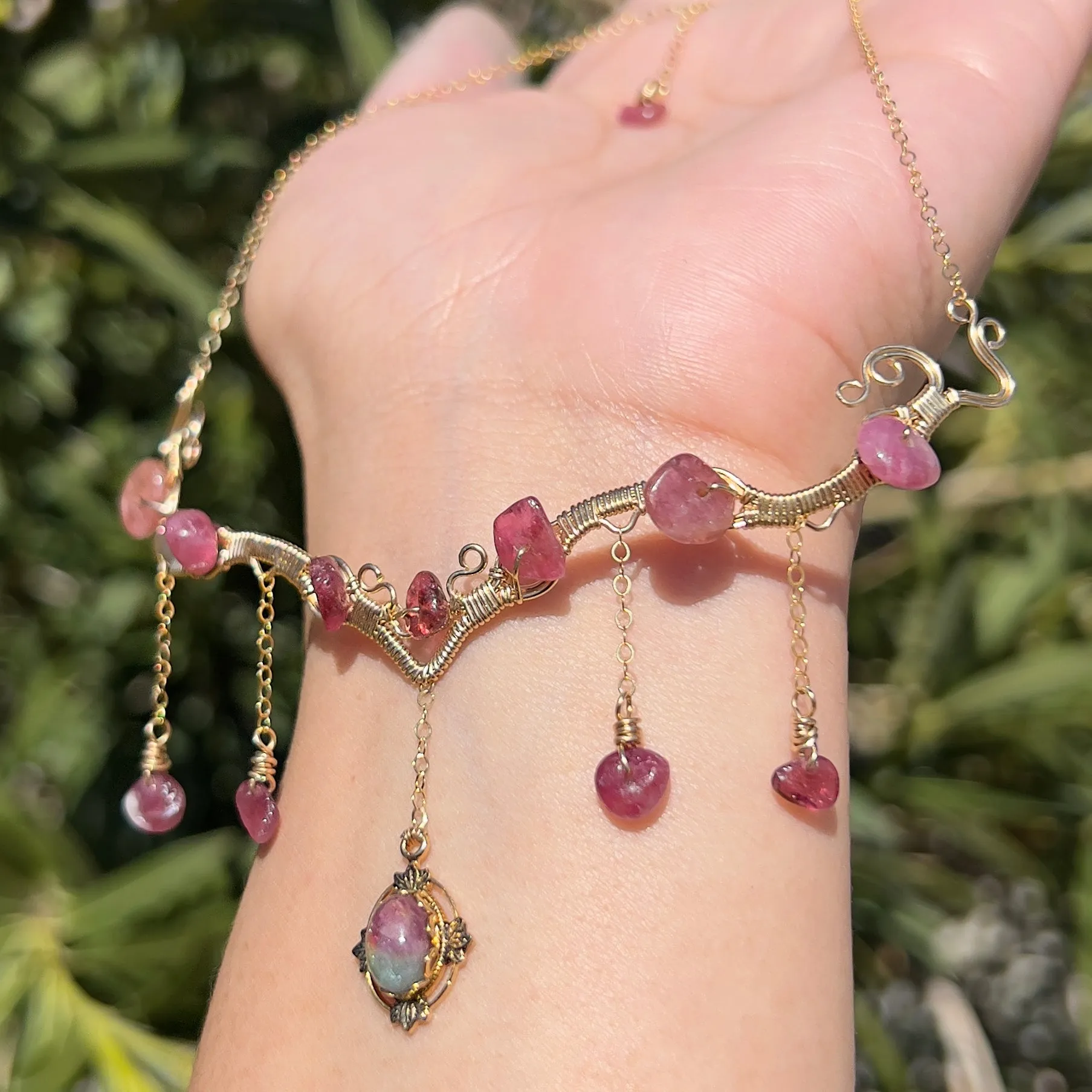Astraea in Pink Tourmaline 14KGF ✵