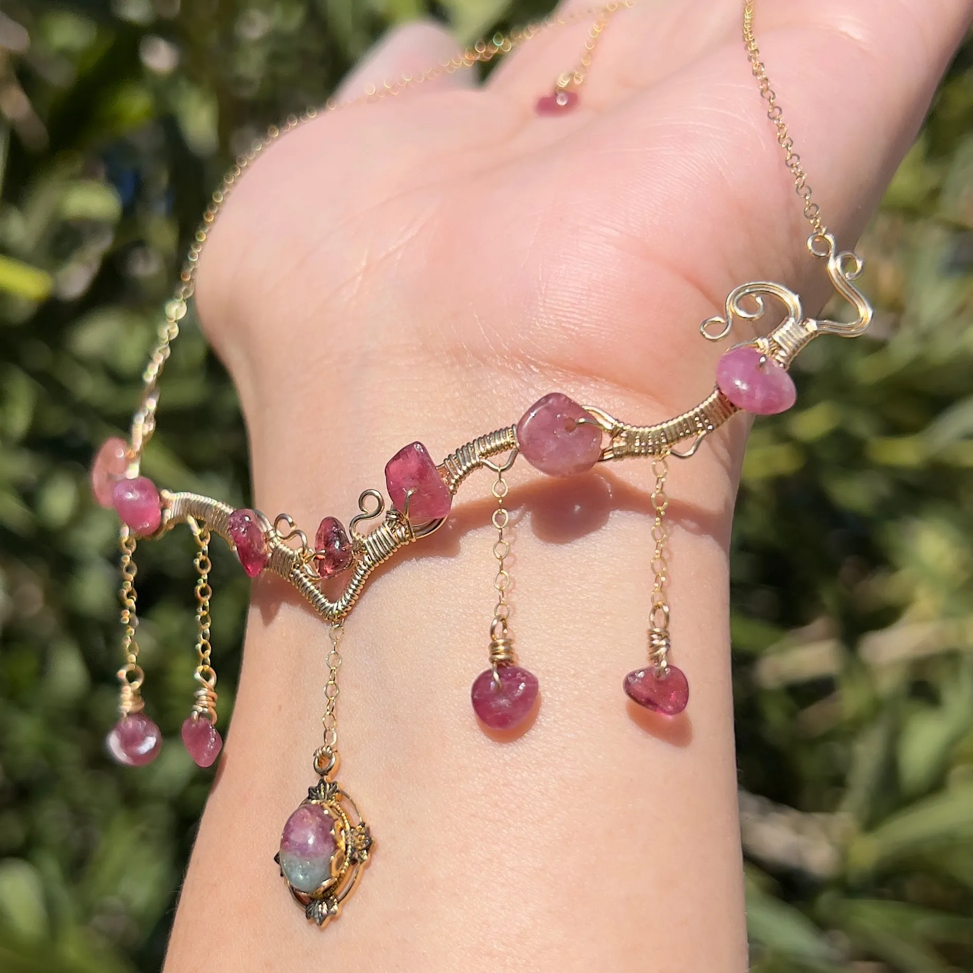 Astraea in Pink Tourmaline 14KGF ✵