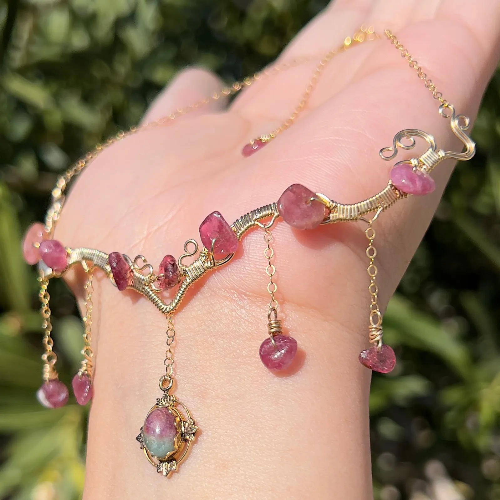 Astraea in Pink Tourmaline 14KGF ✵
