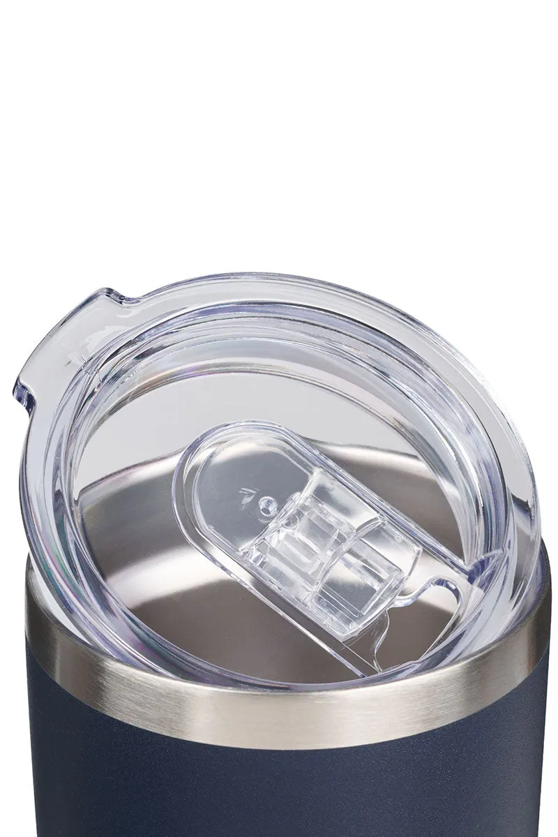 Be Strong and Courageous Navy Stainless Steel Travel Mug