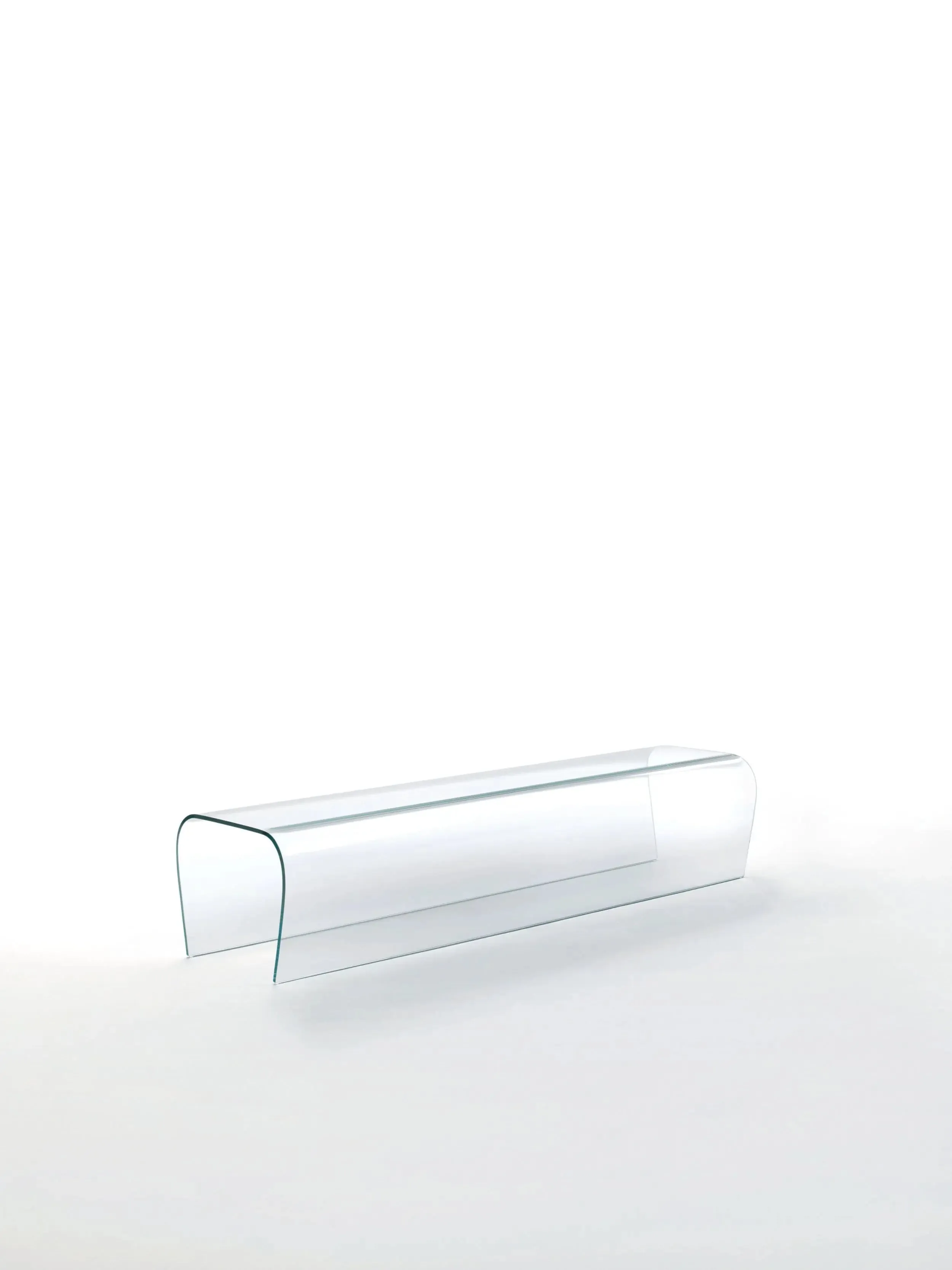 Bent Glass Bench and Stool