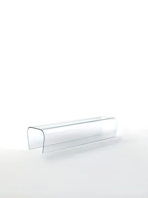 Bent Glass Bench and Stool