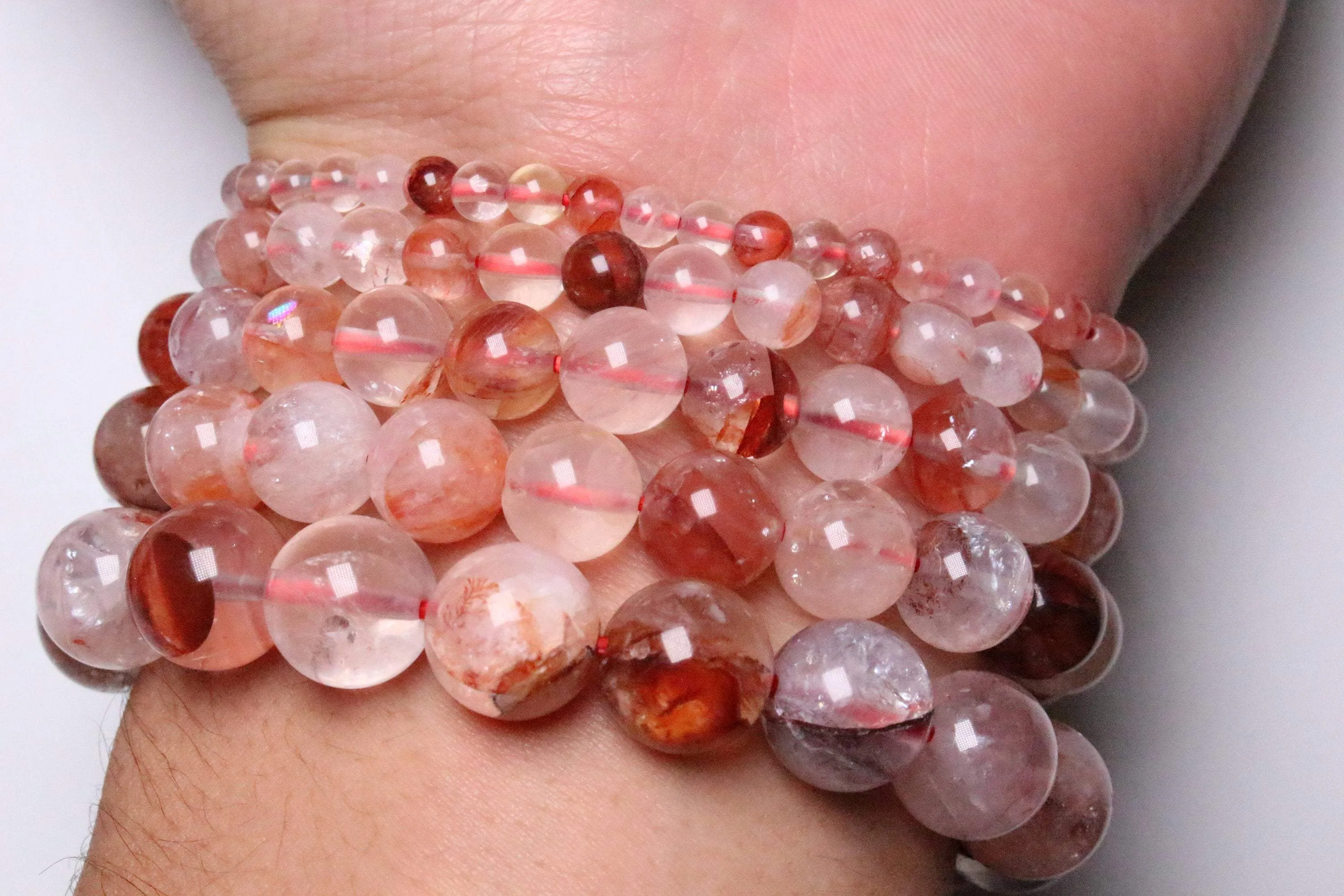 Bracelet Quartz hématoïde Rouge A 