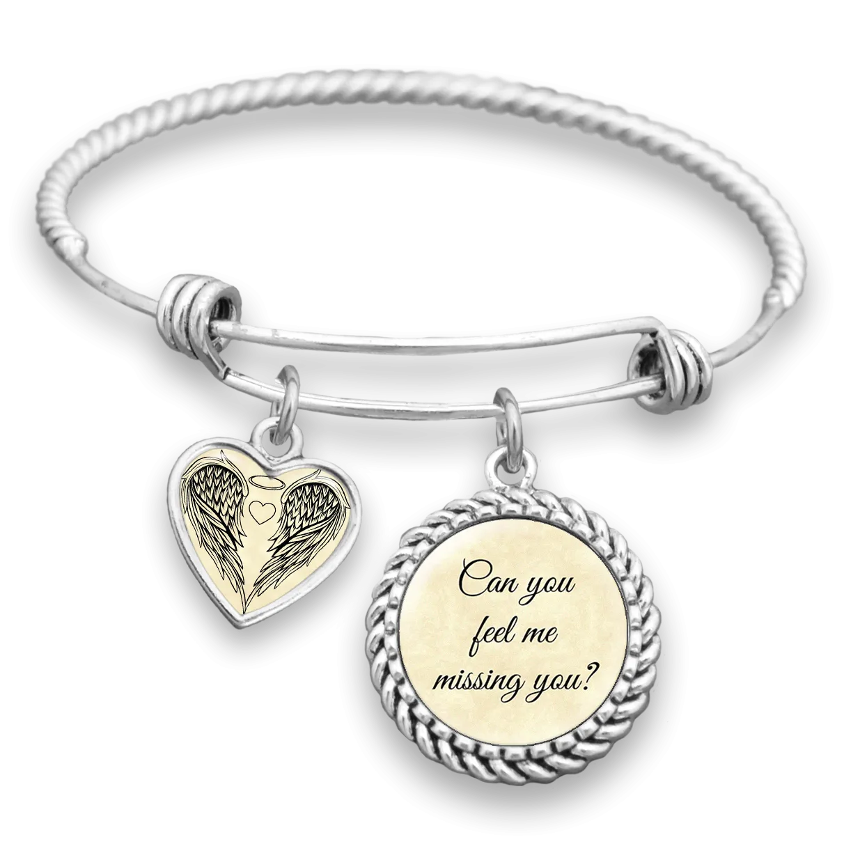 Can You Feel Me Missing You Charm Bracelet