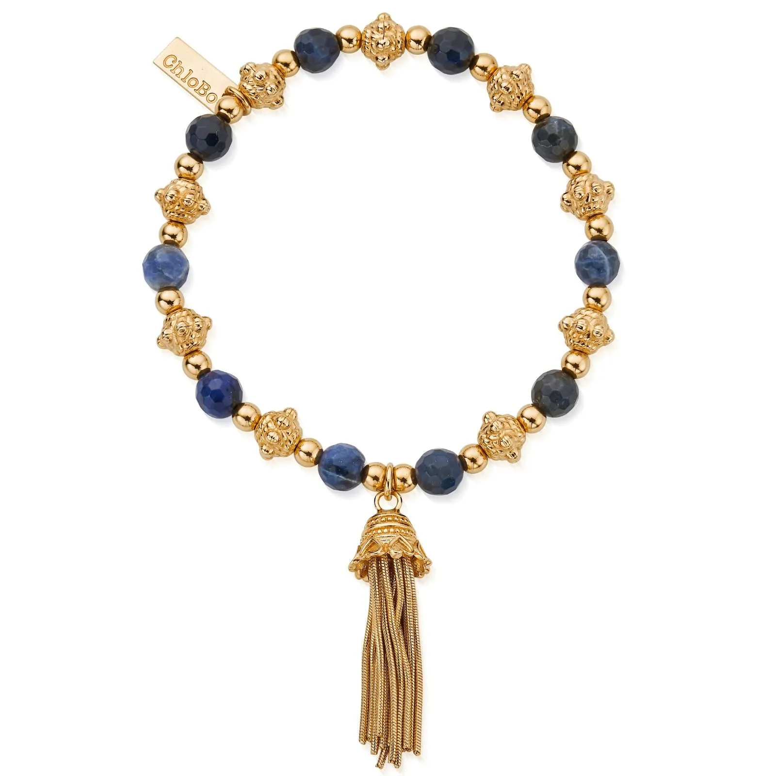 ChloBo Compassion Sodalite Bracelet - Gold