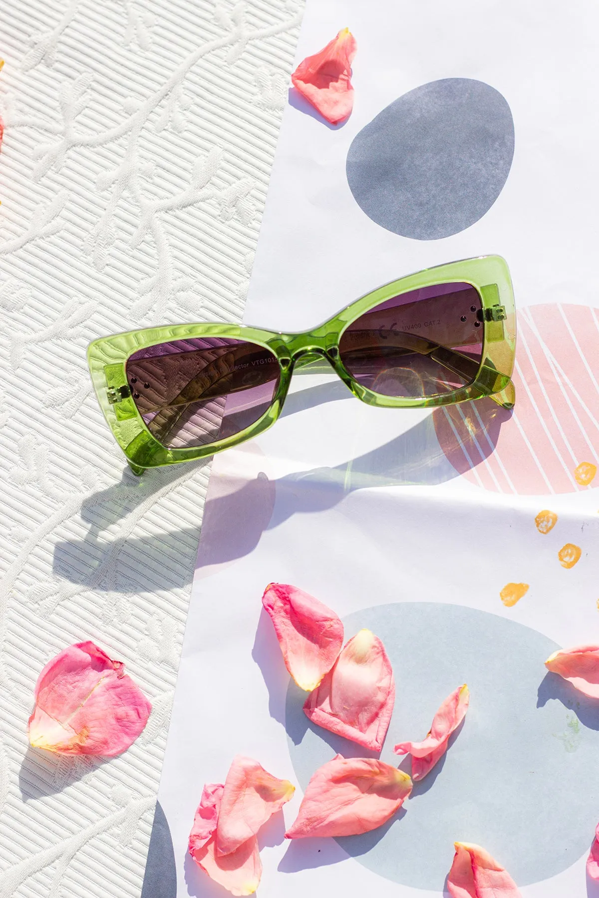 Chunky Triangle Cat Eye Sunglasses