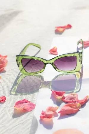 Chunky Triangle Cat Eye Sunglasses