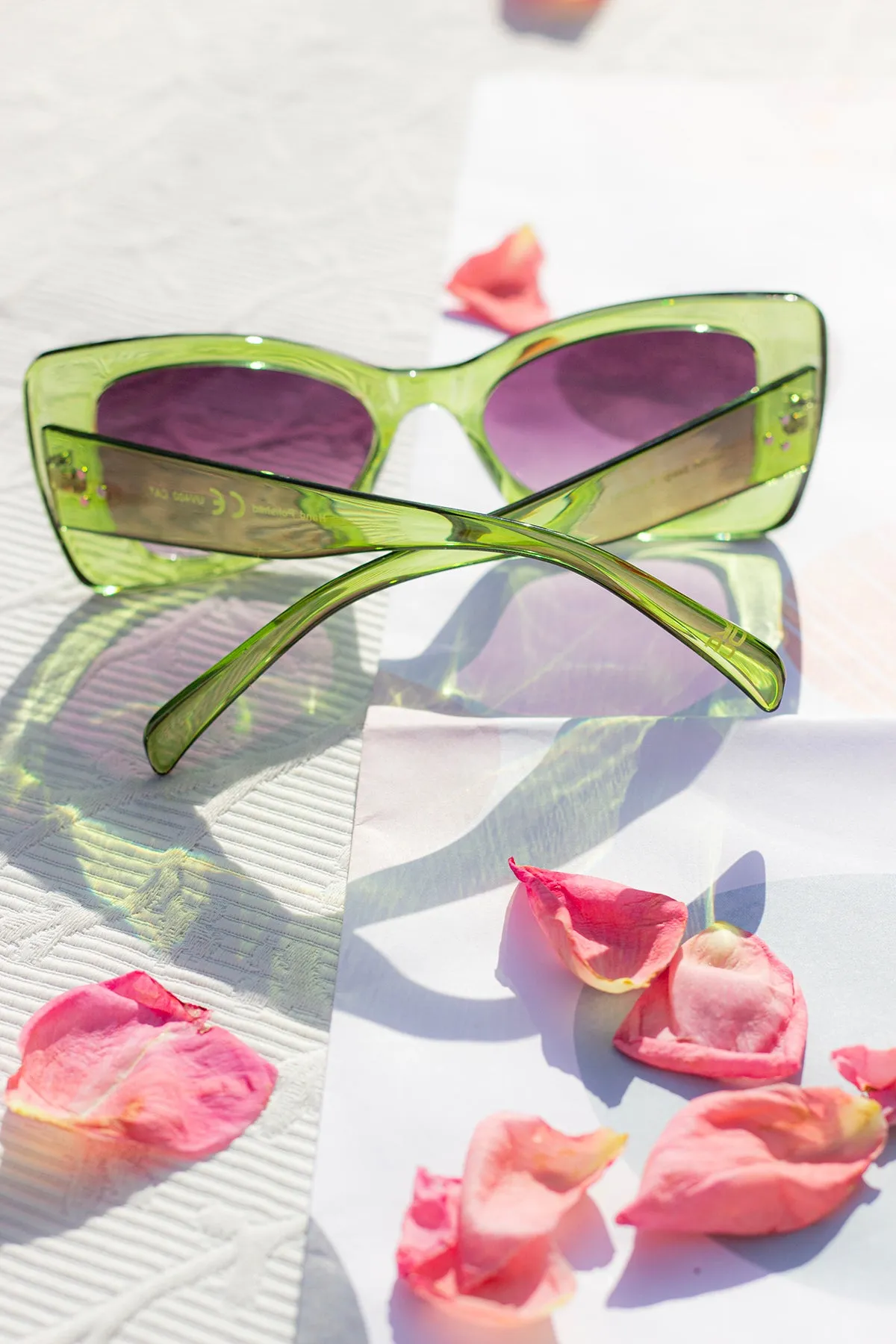 Chunky Triangle Cat Eye Sunglasses