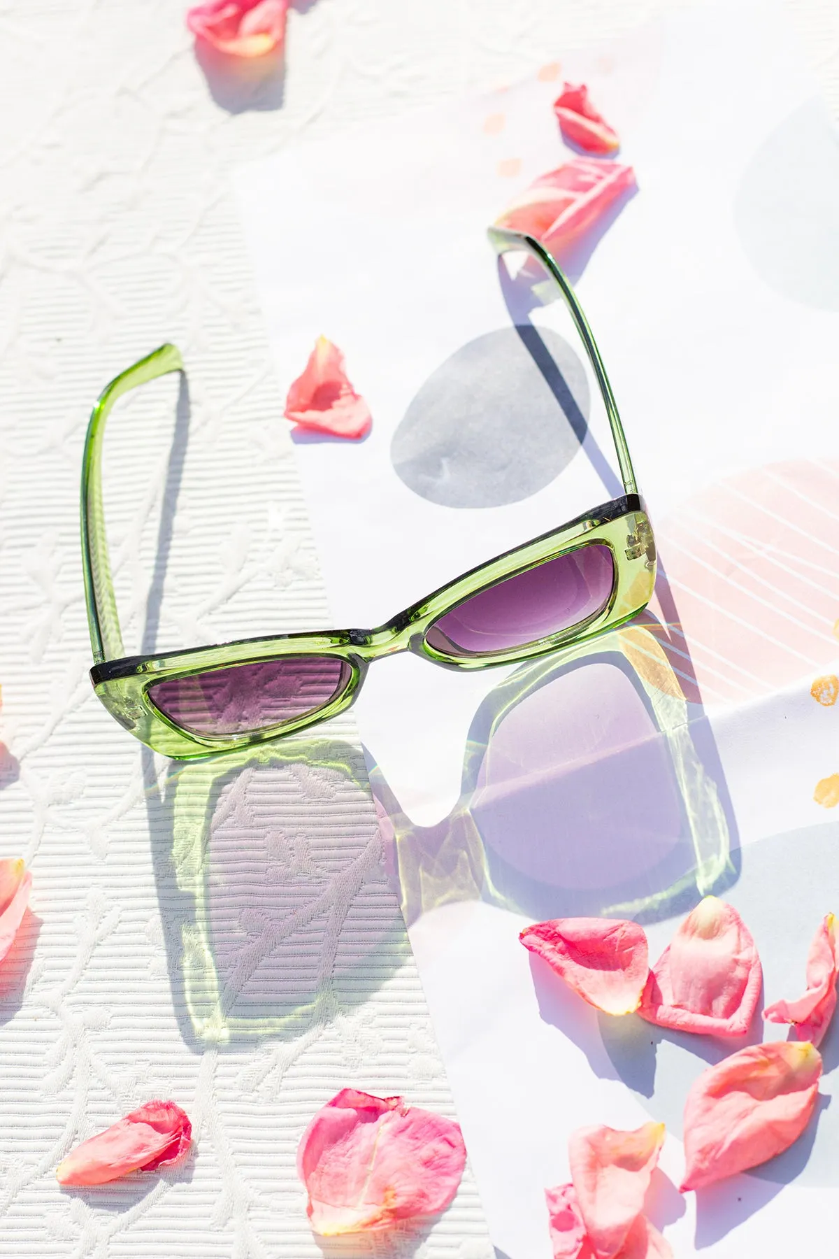 Chunky Triangle Cat Eye Sunglasses