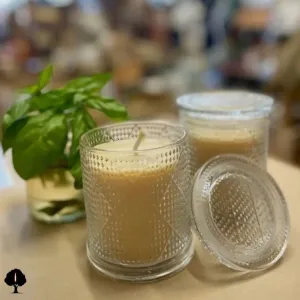 Citronella Beeswax Candle in Glass Jar, from the Chittering Candle Co.