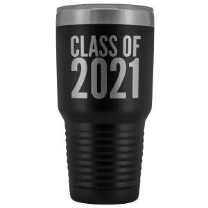 Class of 2021 Graduation Tumbler Gift for Graduate Metal Mug Insulated Hot Cold Travel Coffee Cup 30oz BPA Free