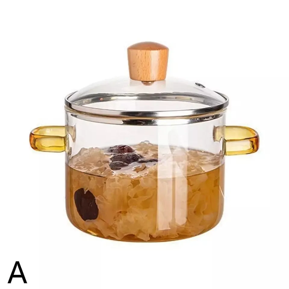 Classic Transparent Glass Stew Pot (3.2L)