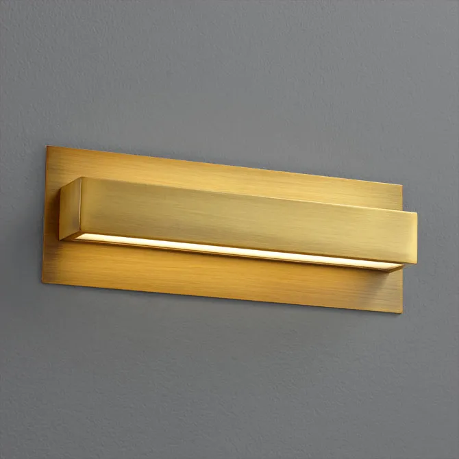 Cold-rolled steel Aged Brass Vanity Light - Small