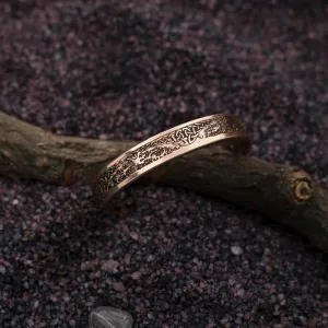 Copper Bracelet for Men and Women 99.9% Pure Copper Fashion Bangle 6.8" Adjustable Size Healthy Bracelet